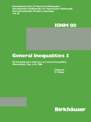 cover image of General Inequalities 5